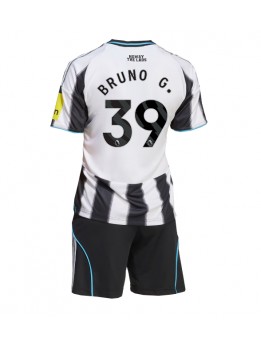 Newcastle United Bruno Guimaraes #39 Dječji Domaci Dres kompleti 2025-26 Kratak Rukavima (+ kratke hlače)